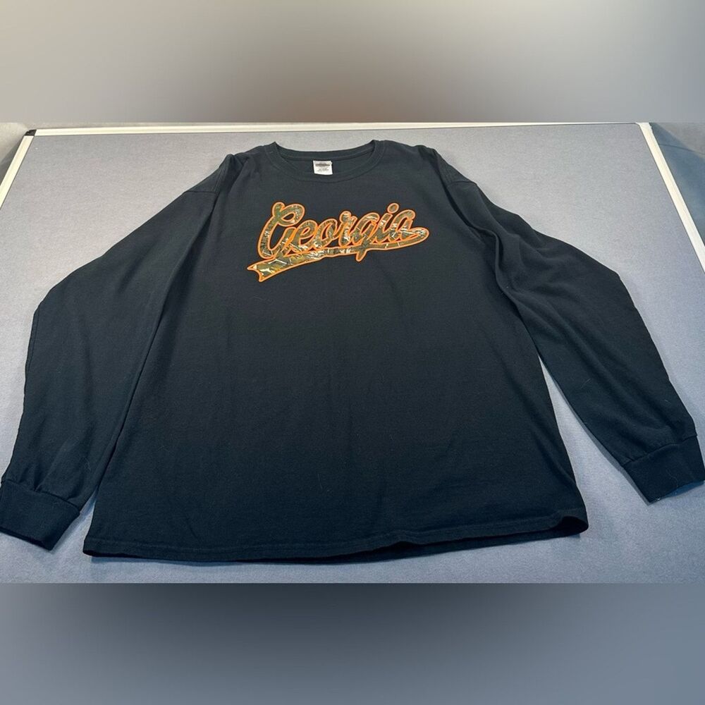 Gildan Unisex Black “Georgia” Ultra Cotton Tee Size XL